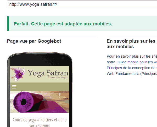 Un site adapté aux mobiles