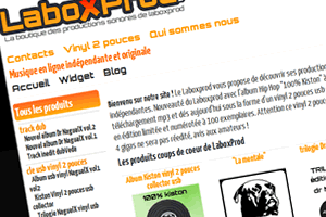 Capture du site LaboxProd